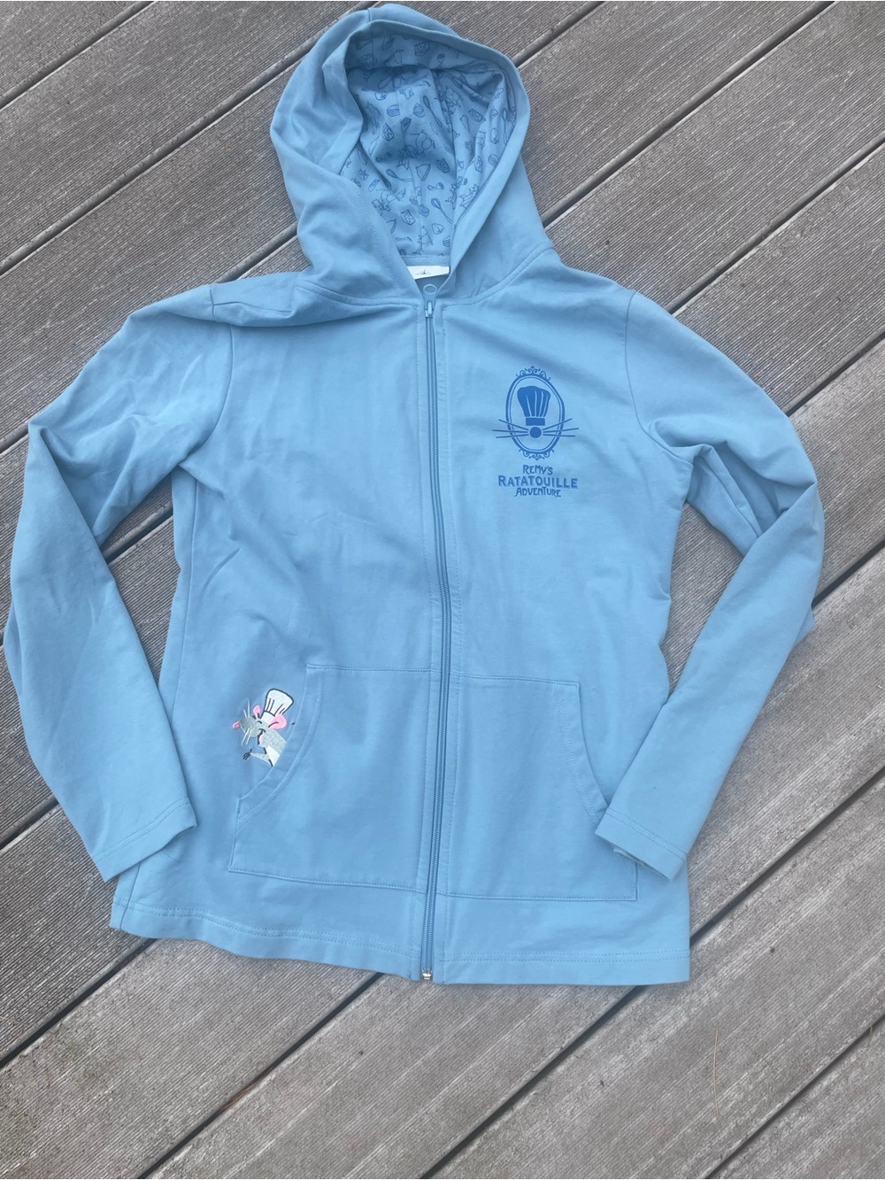 Disney Parks Epcot Remy's Ratatouille Adventure Zip-Up Hoodie Jacket Women Sz S